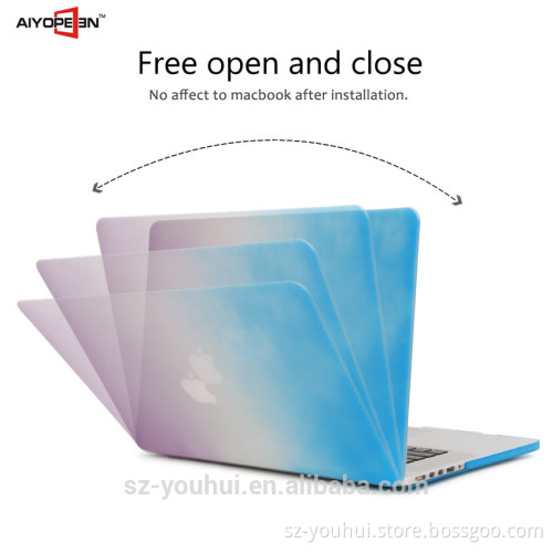OEMODM manufacturer Rainbow color custom computer case for Macbook Air
